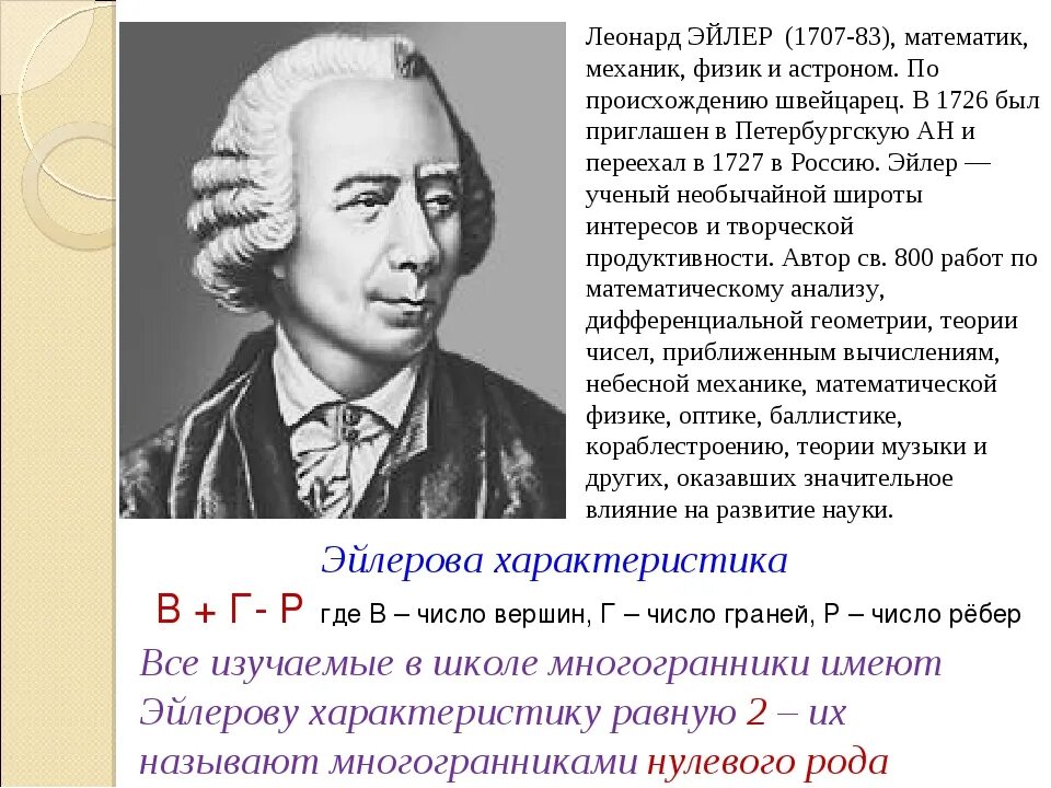 Л. Эйлер (1707-1783). Региональный этап олимпиады эйлера 2024