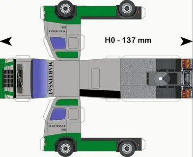 Развертка камаза
