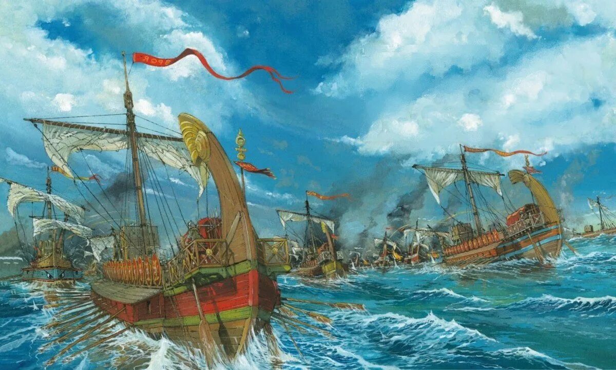 Сражение при Акциуме 31 год до н.э. Битва у мыса Акциум. Римский флот. Бой у мыса акций. Морское сражение у мыса акций