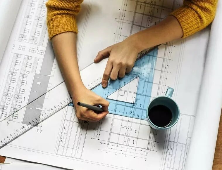 девушка архитектор. архитектор иллюстрация. персонаж архитектор. проектирование. архитектор для детей.