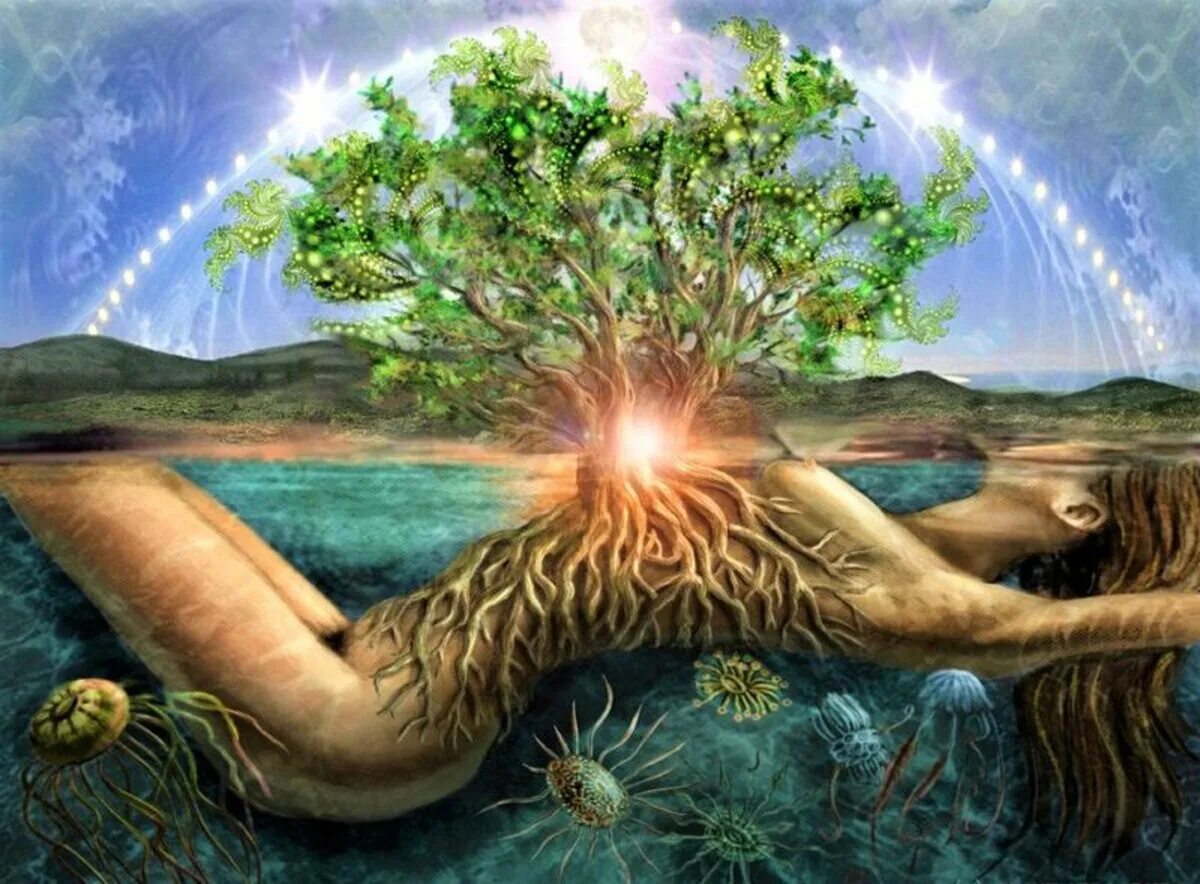 Духовная судьба. Богиня Гайя мать земля. Магическое дерево. О природе богов. Изобилие природы.