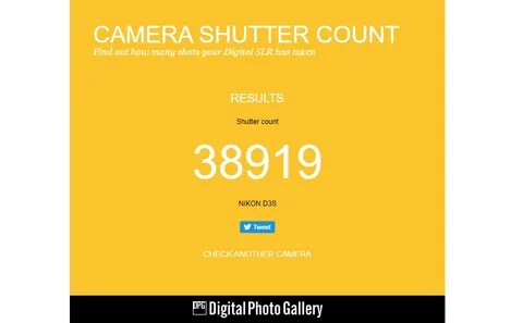 Camera shutter count
