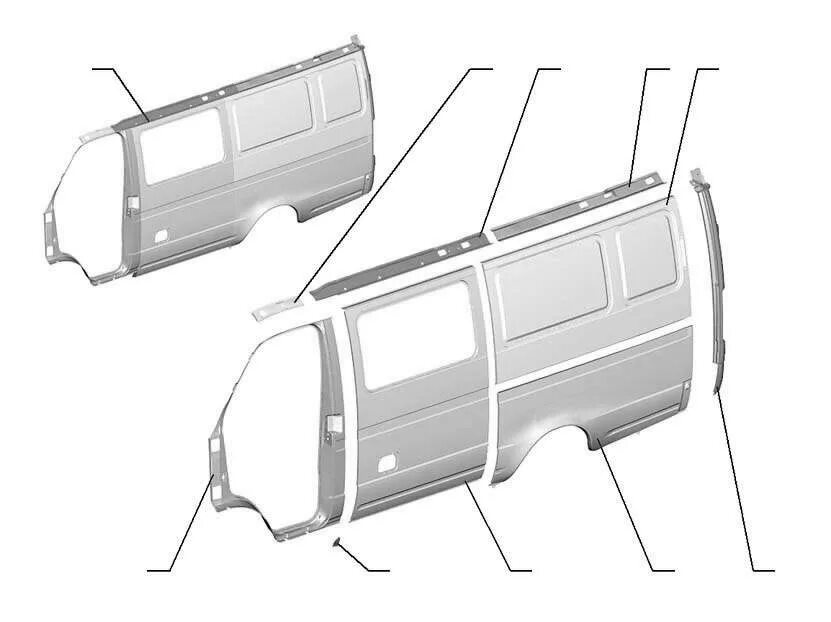 Объем бака газ 2705. ГАЗ 2705 ремкомплект кузова. ГАЗ 2705 кузовные ремонтные детали. Крыло заднее Газель 2705.