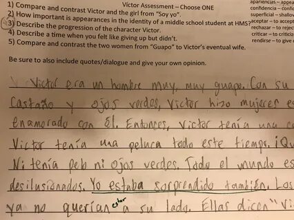essay in spanish.