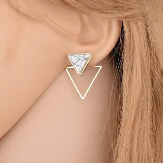 Сережки треугольники