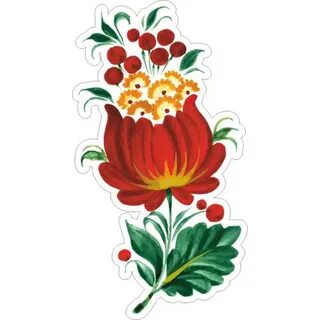 Наклейки хохлома