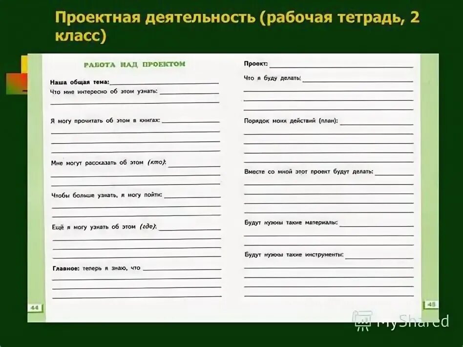 Проектная работа 3 класс примеры темы Проект деятельность темы