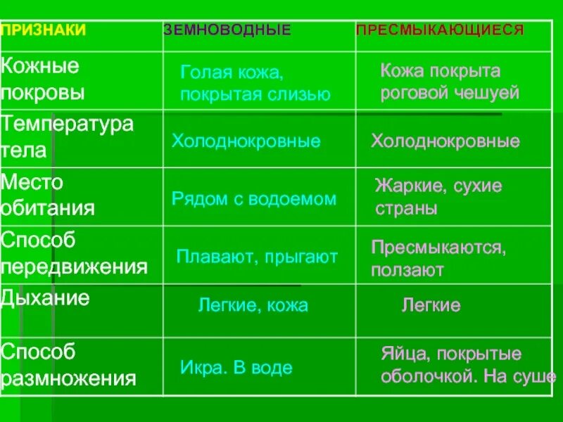 Признаки рыб и земноводных. Признаки отличия земноводных от пресмыкающихся. различия земноводных и пресмыкающихся таблица. признаки амфибий и рептилий. земноводные сравнительная таблица.