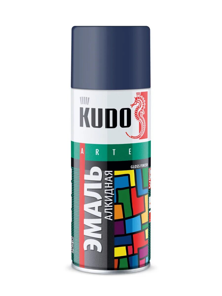 Эмаль-аэрозоль Kudo черный глянец 0,52л ku-1002