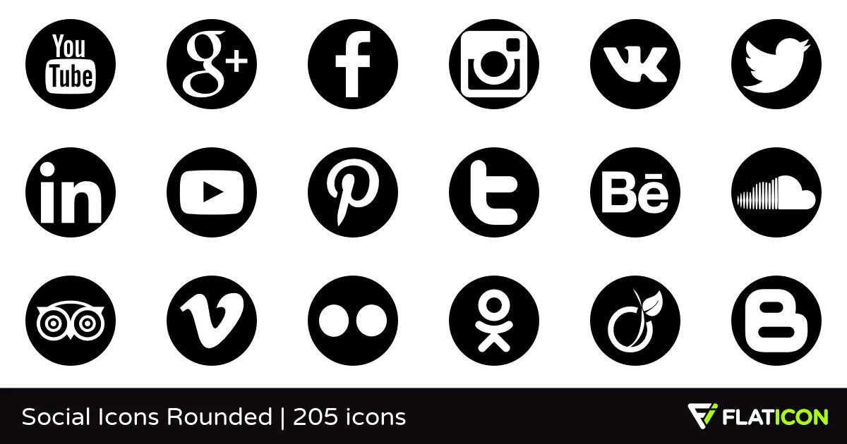 Round icons. Векторные значки соцсетей. Социальные иконки. Иконки соц сетей черно белые. Значки соцсетей черные.