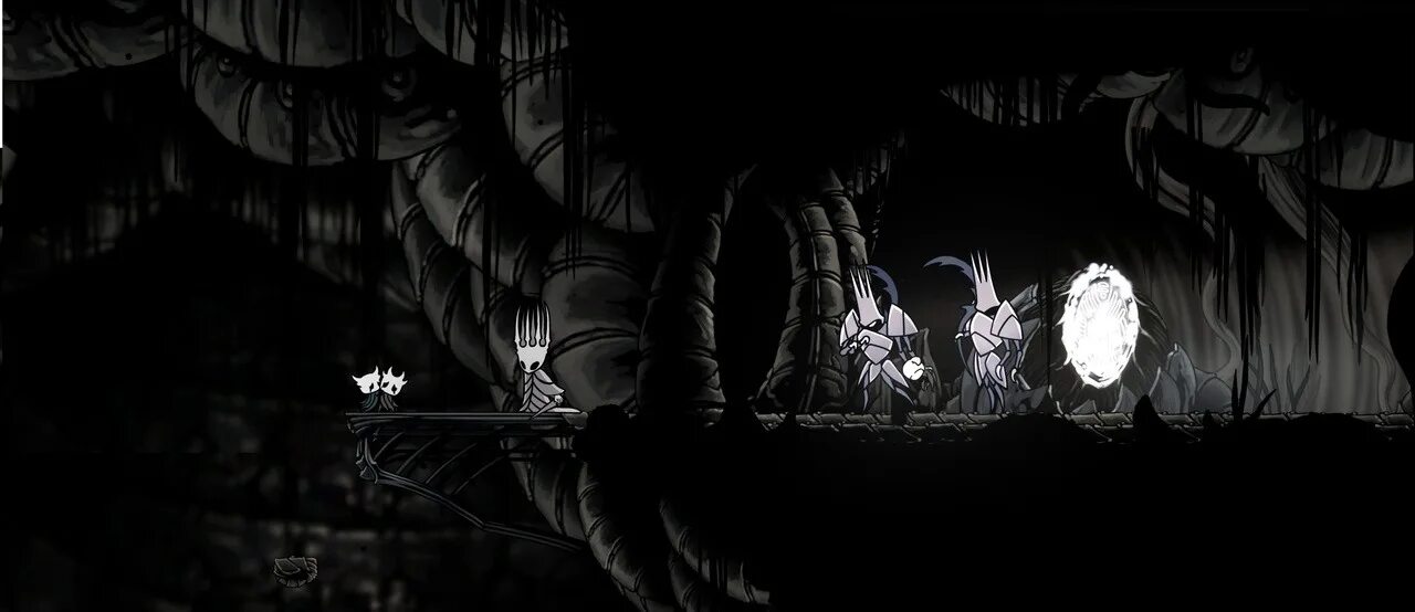 Hollow knight вопль бездны. Hollow knight король пустоты. hollow knight abyss. холлоу найт древний котлован.