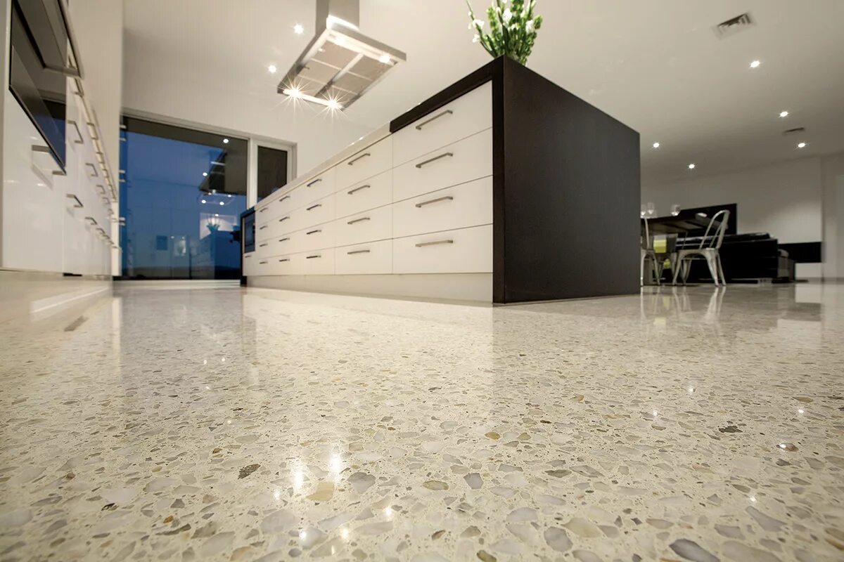Concrete flooring
