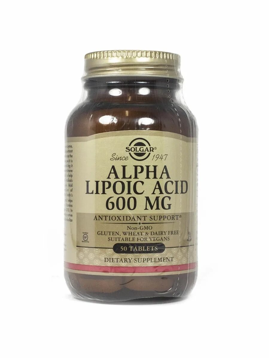 Солгар липоевая кислота 600. Alpha Lipoic acid 600 Solgar. Альфа-липоевая кислота Solgar 200 MG. Альфа липоевая кислота 600мг