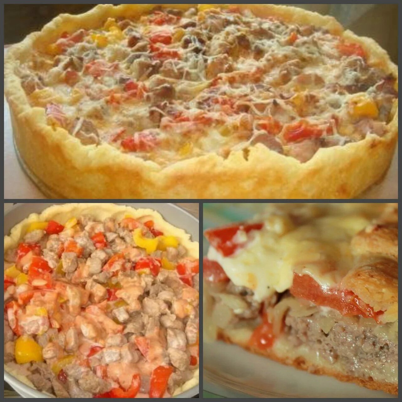 Пирог из картофельного теста