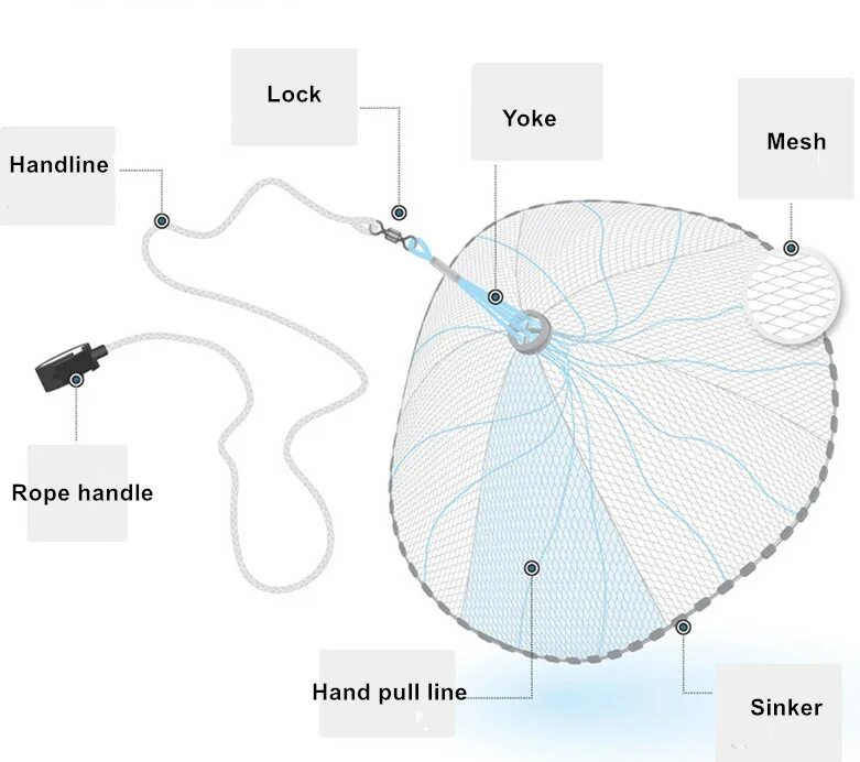 Fishing net перевод. Кастинговая сеть схема заброса. Схема заброса кастинговой сети с кольцом. Принцип ловли кастинговой сетью. Кастинговая сеть с кольцом схема.