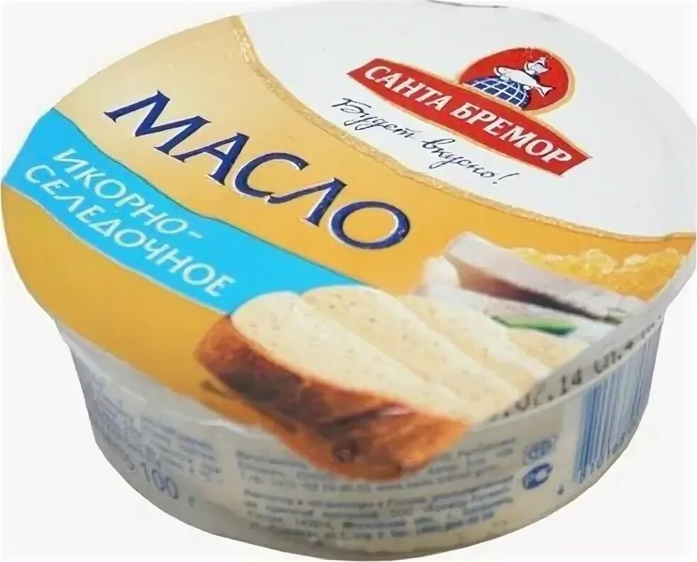Масло санта. Санта Бремор масло икорно-селедочное. Масло икорно-селедочное 100г. Масло икорно-селедочное "Санта" 100г/12шт. Масло селедочное икорное бутербродное Санта Бремор 100г.
