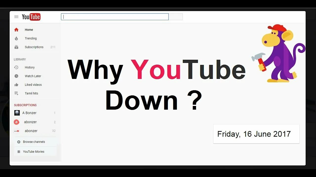 Why youtube. Is youtube down. ютуб be/ godikshrbaw. the website is down. why youtube is lagging.