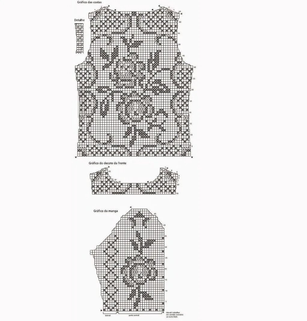 Филейная техника вязания крючком схемы. Блузка в филейной технике.