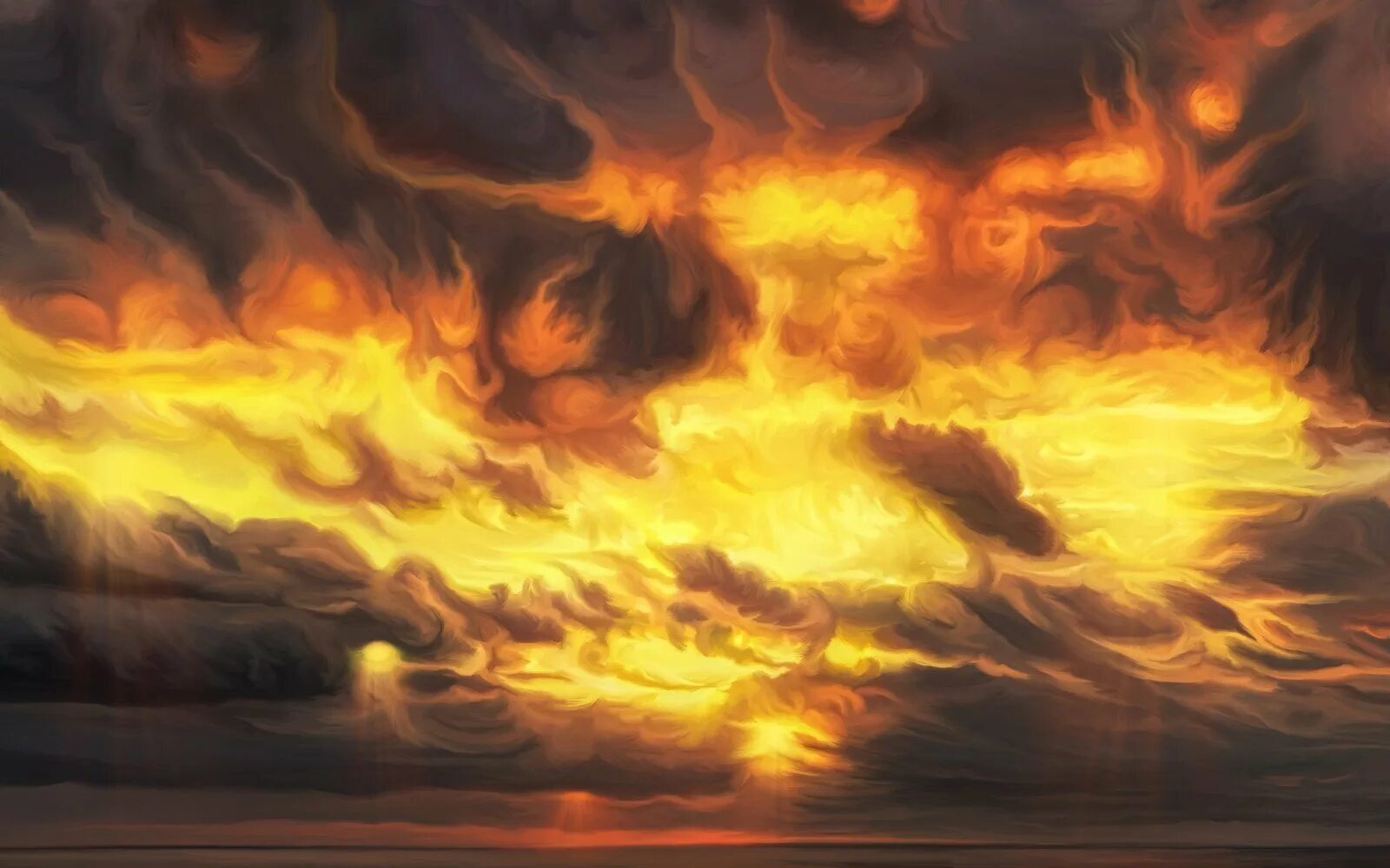 Синим пламенем пылают стаи туч над. Огненное небо. Огненные облака. Огненный закат. Огонь.