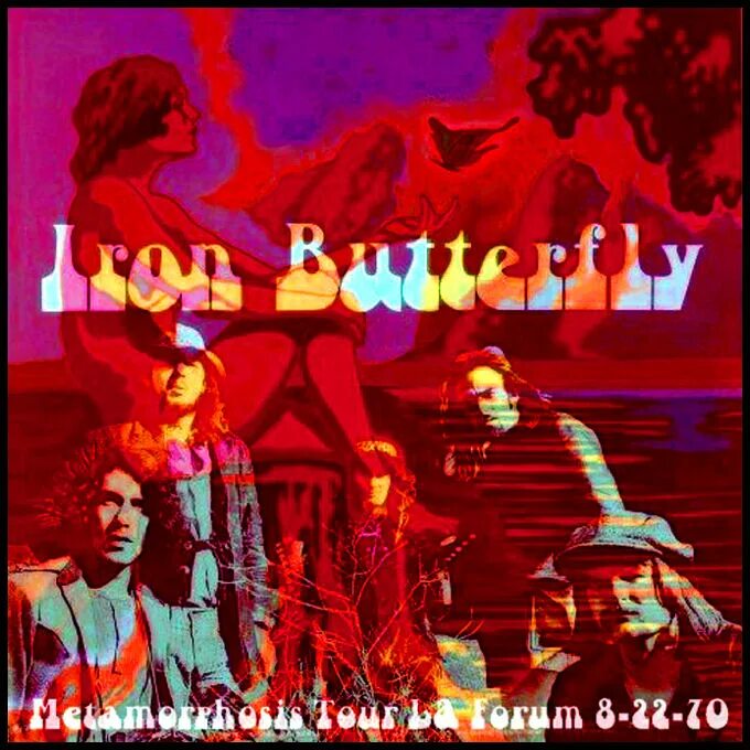 Iron Butterfly Live 1970. Iron Butterfly американская рок-группа. Железная бабочка группа. Iron Butterfly 1968 обложка альбома. Метаморфоз группа