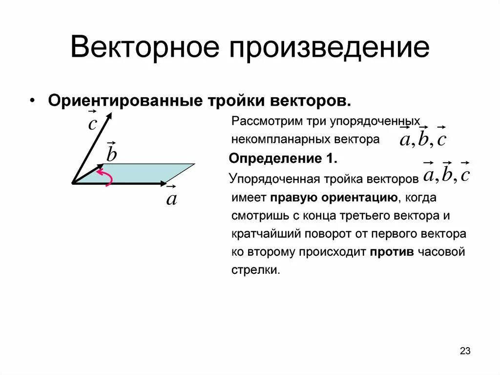 Произведение векторов в треугольнике. Векторное произведение. Векторное произведение векторов. Векторное произведнеи. Dtrnjhрное произведение векторов.