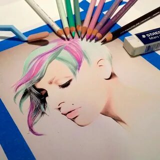 Рисованное цветное видео