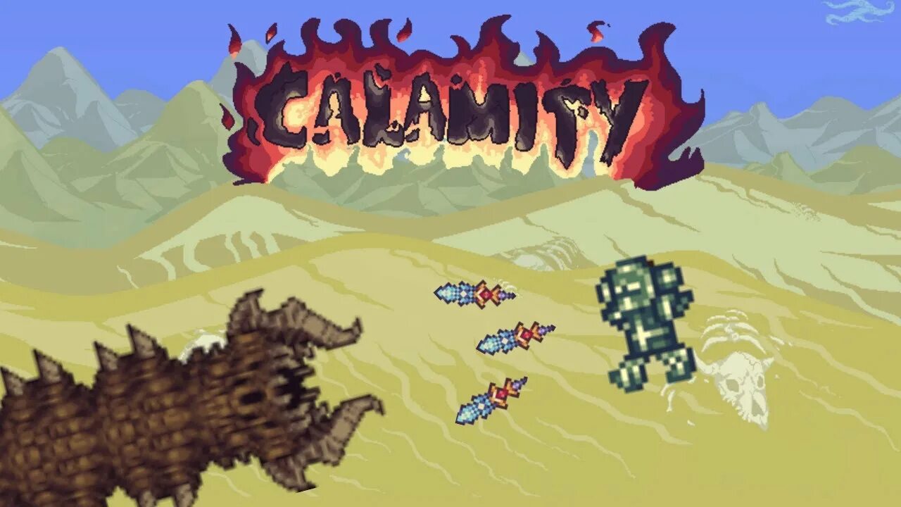 Террария Каламити мод боссы. Террария пустынный босс. Terraria Calamity боссы. Террария Каламити босс ы.