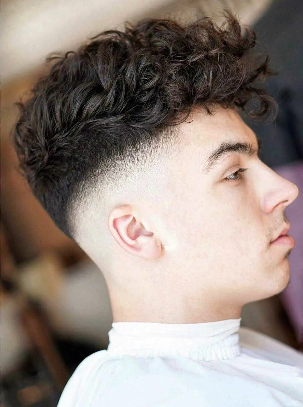 Curly undercut