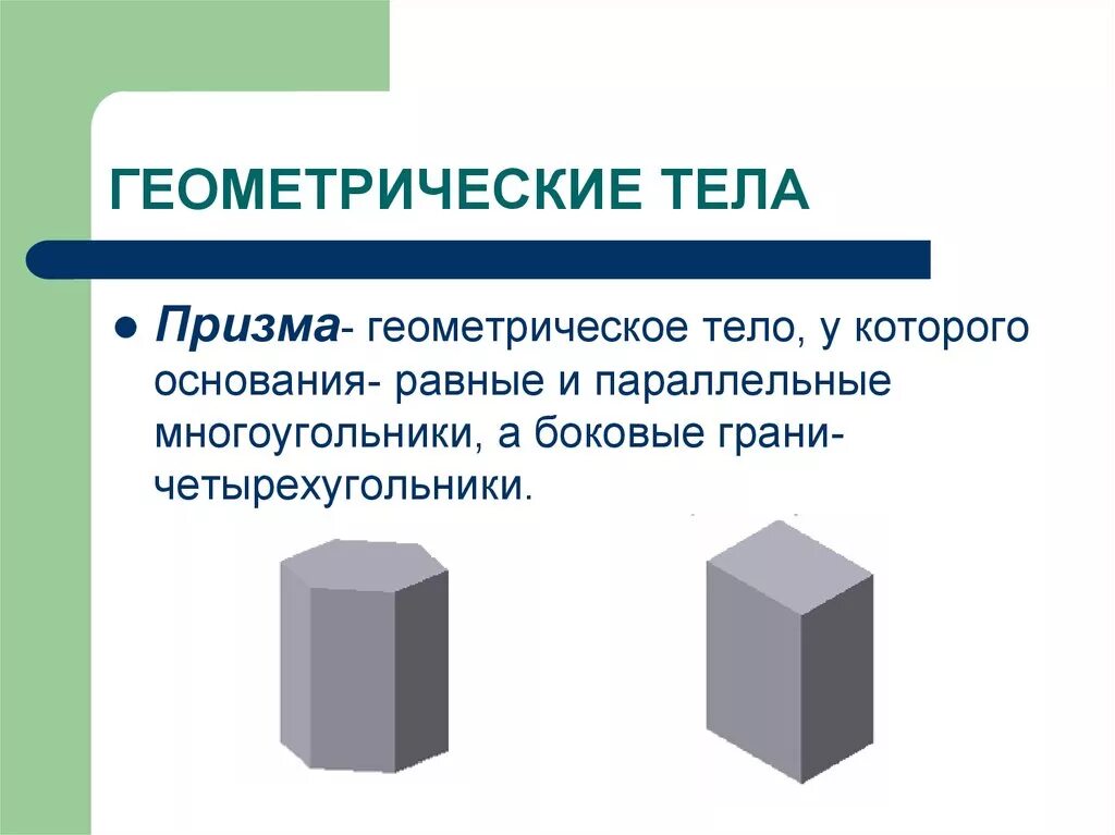 Геометрические тела. Геометрическое тело Призма. Геометрические тела названия. Основания геометрических тел. Геометрическое тело 10