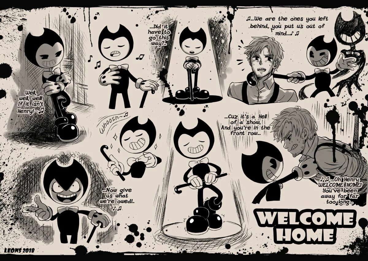 Чернильная машина книга. Bendy and the Ink Machine книги. БЕНДИ Welcome Home. БЕНДИ комиксы.