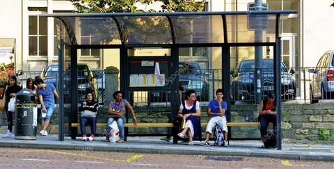 I wait for the bus