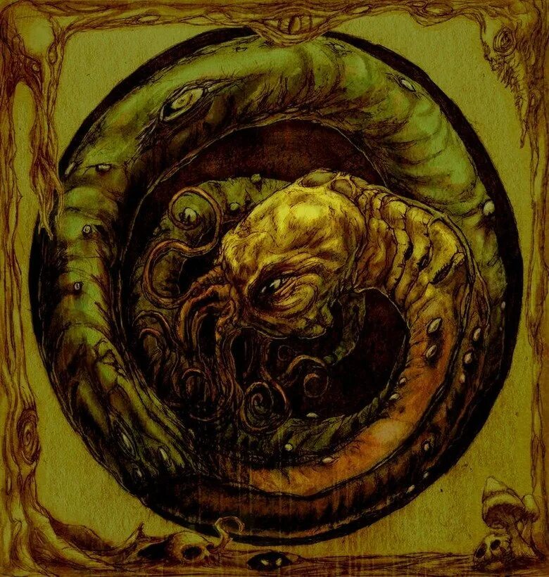 Chthonian Лавкрафт. Бестиарий Cthulhu 1890. Great old one, Cthulhu зферафштвук. Outer Gods. Great old ones