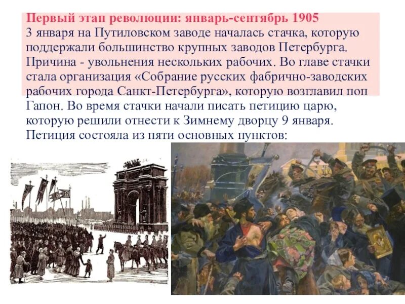 Причина революции заключалась. 3 Января 1905 года стачка на Путиловском заводе. Кровавое воскресенье 1905 Путиловский завод. Первая русская революция 1905-1907. Революция 1905 – 1907 гг. в России Стачки.