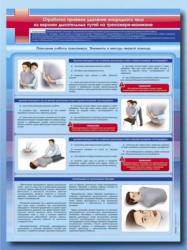 Пу 43. Тренажер удаления инородного тела. Кистевой удар молотком при рубке металла. Отработка приемов работы. Отработка сердечно легочной реанимации.