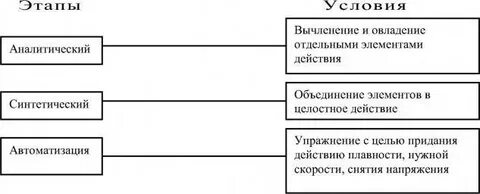 Основные этапы навыка