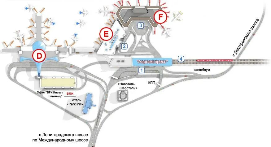 Транспорт в шереметьево терминал. Аэропорт Шереметьево терминал д парковка схема. Схема аэропорта Шереметьево с терминалами и парковками. Схема аэропорта Шереметьево терминал d прилет. Схема стоянок аэропорта Шереметьево.