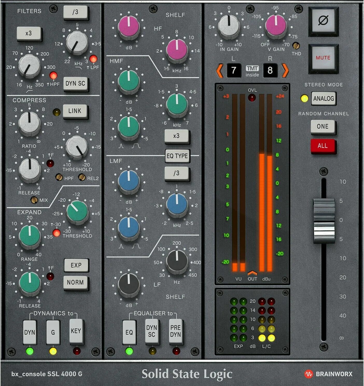 Консоль SSL 4000. BX SSL 4000. SSL 4000 E. SSL 4000 VST. Var plugin