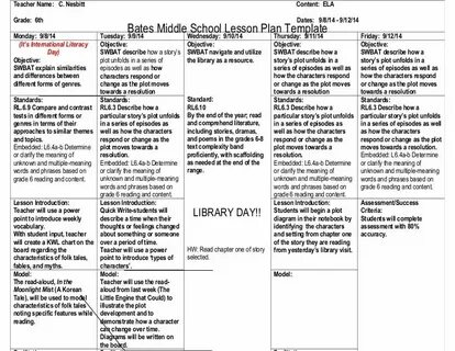 Lesson plan 7 grade