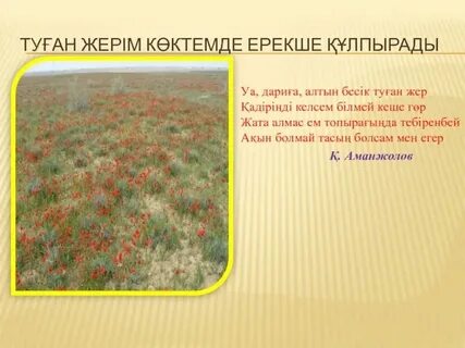 Туған жер кенен