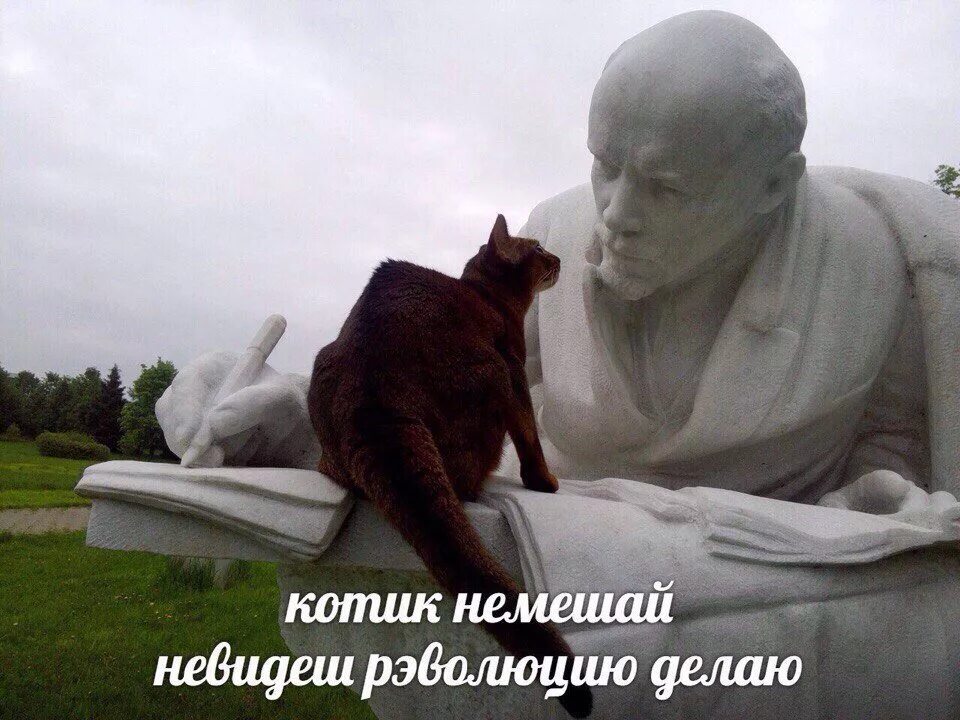 Есть генеральный есть простой. Ленин с котом. Ленин картинки прикольные. Ленин смешные картинки. Кот коммунист.