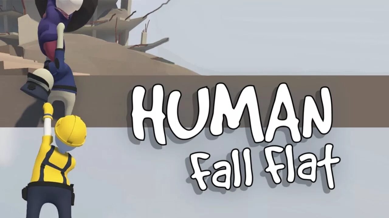 Как играть вдвоем в human fall. Human: fall flat. игра human: fall flat. хуман флат флат. human fall flat логотип.