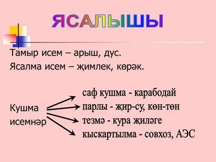 Парлы сузлэр примеры на татарском