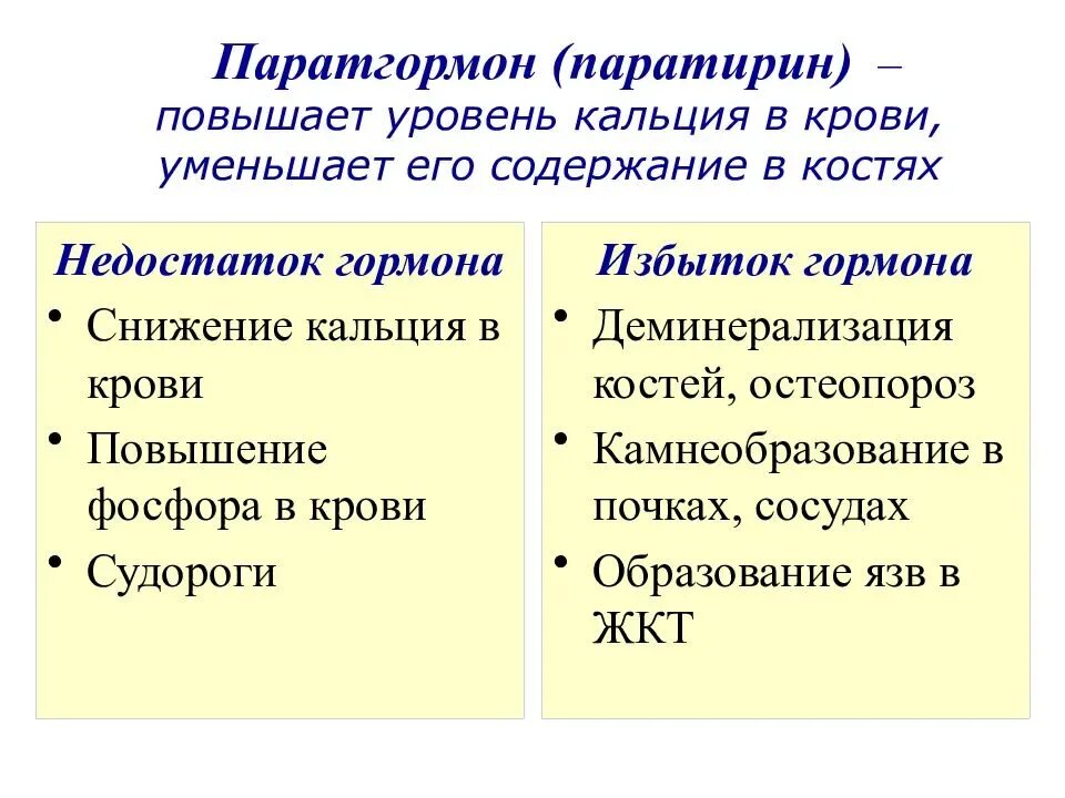 Паратгормон кальций в крови