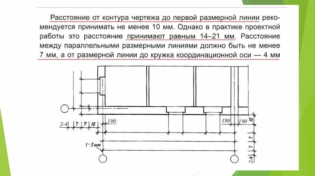 Расстояние размерных линий от чертежа. Выноски и ссылки на строительных чертежах. ссылка на примечание гост чертеж. выноска размеров на чертежах. выноски на строительных чертежах.