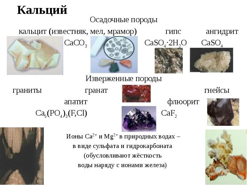 Кальций в почве. Основные минералы кальция. Природные соединения кальция. Основные минералы кальция. Кальций в природе.