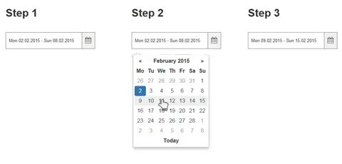 Input datepicker