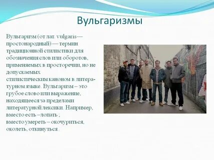 Вульгаризмы примеры