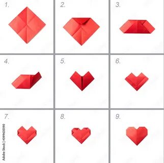 Как легко сделать из бумаги сердечко
