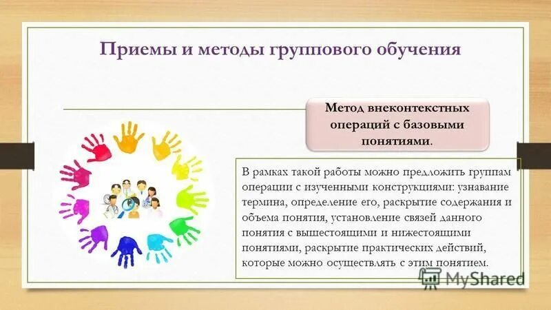 Методика групповой работы