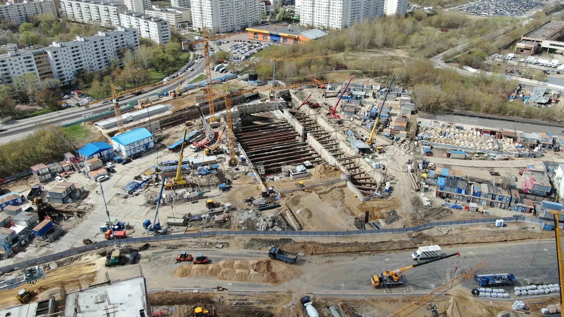 Что будет вместо москвы. Стройка Москва. Стройка метро Печатники. Стройка в Печатниках на набережной. Печатники квадрокоптер.